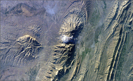 Zagros Mountains from space